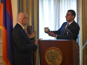 Ambassador Nersesyan, right, with Dr. Avdoyan.